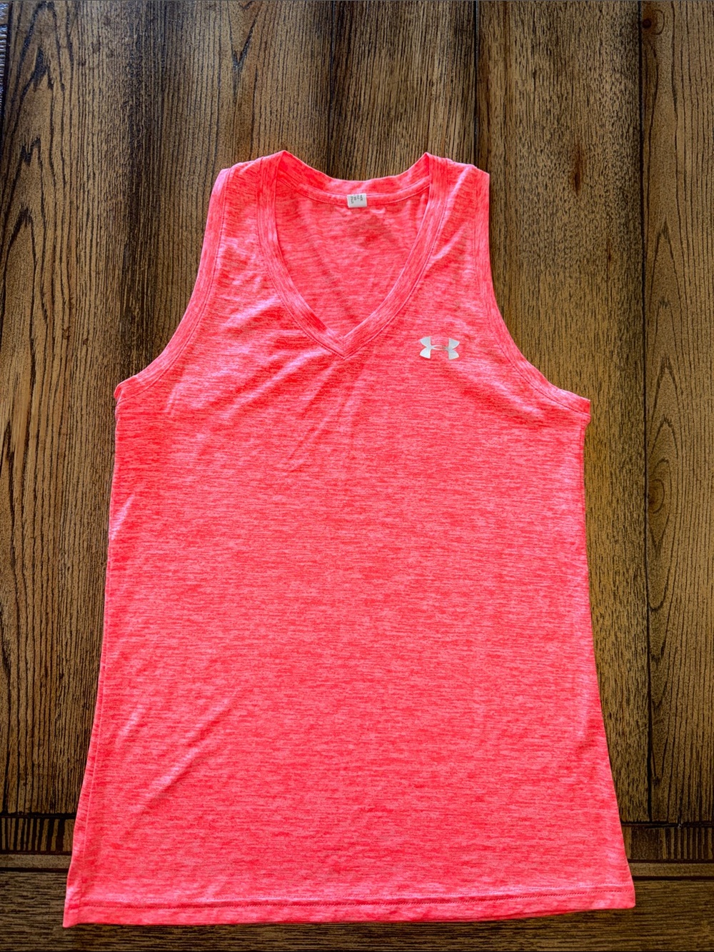 Under Armour Women’s Neon Orange V-Neck Performance Tank